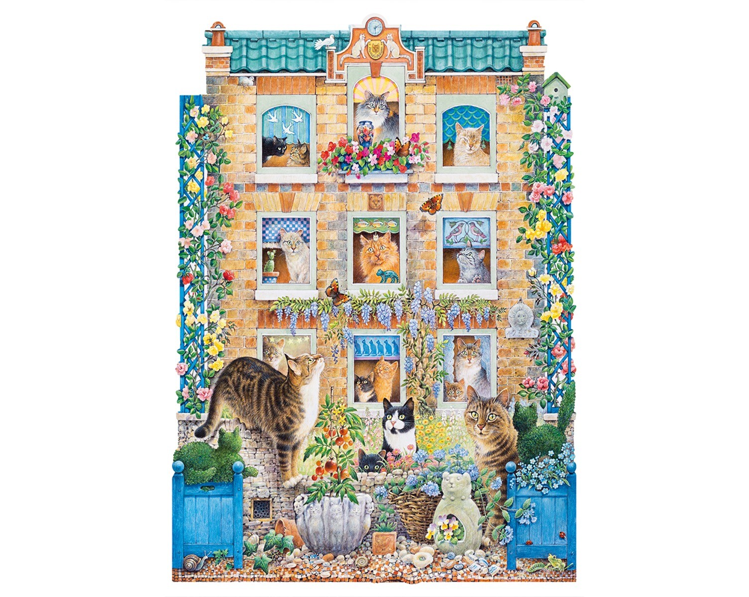 Puzzle Les Chaumières Fleuries Educa-16356 5000 pièces Puzzles